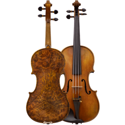 Maple Leaf Strings Burled Maple  Intermediate Violin with Case