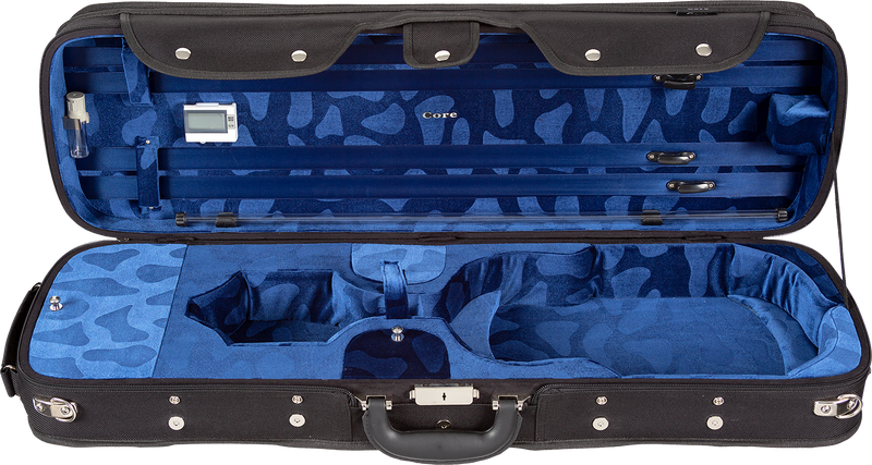 Howard Core CC540 - Wood Shell Violin Case - Pressed Velvet Interior