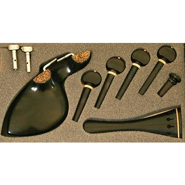 EBONY SET WITH BOXWOOD FITTINGS – VIOLIN