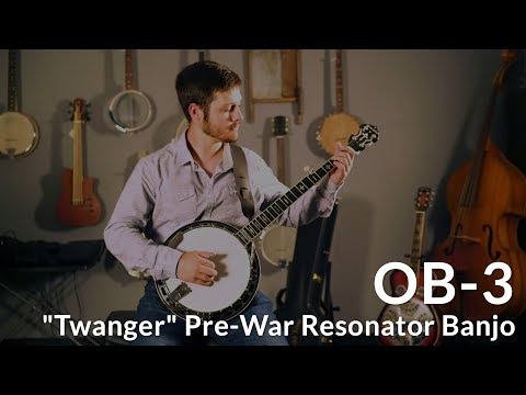 Gold Tone Mastertone™ OB-3RF: Orange Blossom "Twanger" Pre-War Style Resonator Radiused Banjo with Case