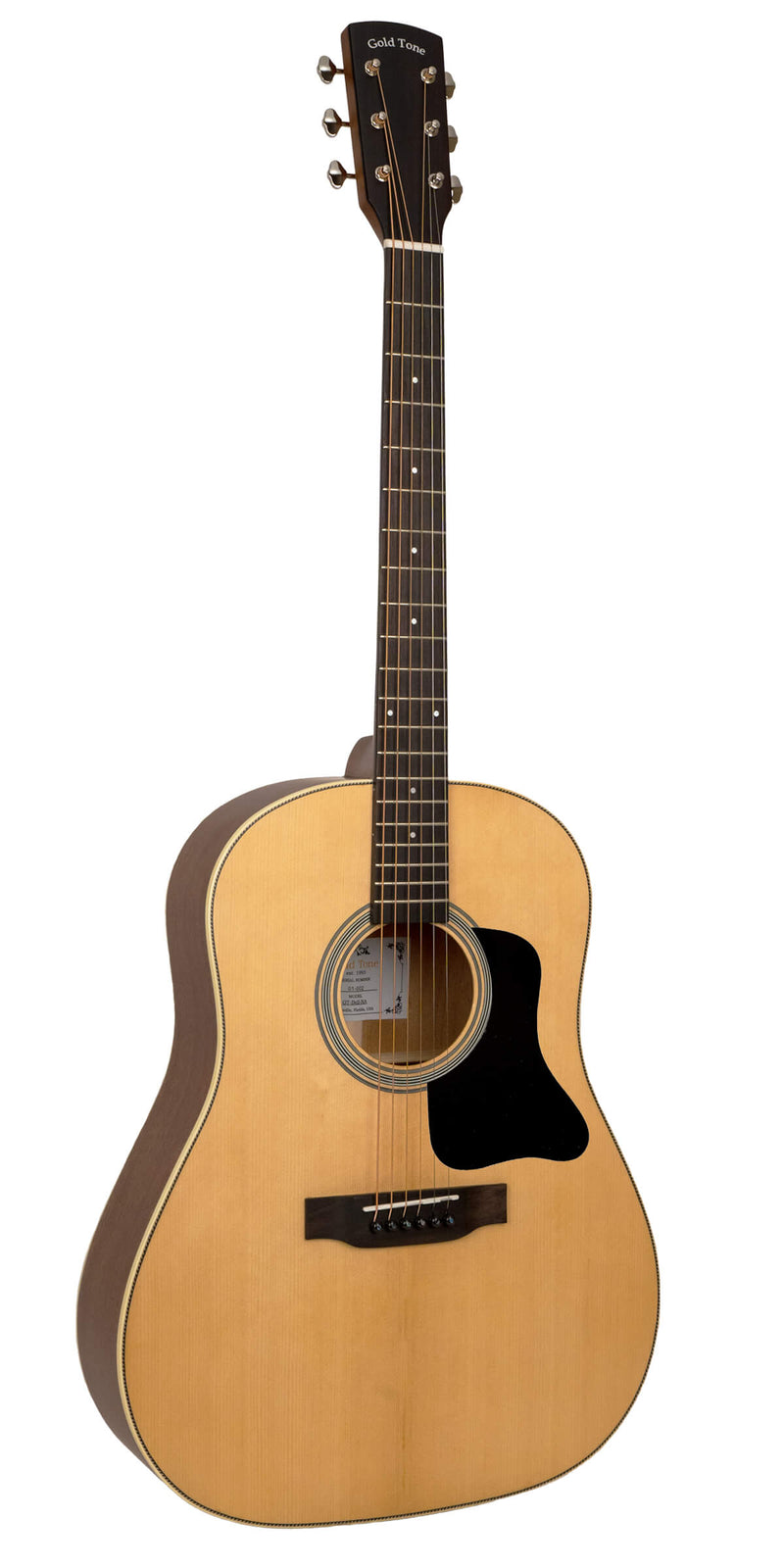Gold Tone The Bell: Acoustic-Electric All Solid Wood Guitar with Bag - Satin Natural