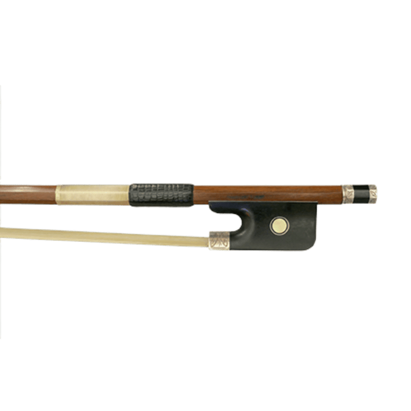 Hermann Luger Cello Master Bow – Carved Silver Mount