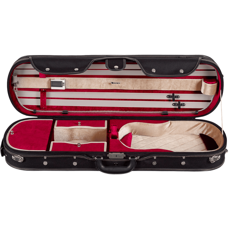 Howard Core CC575 Luxurious Wood Shell Oblong Violin Case