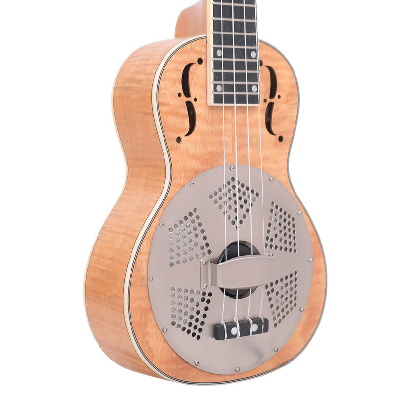 Gold Tone  ResoMaple-Tenor: Tenor-Scale Curly Maple Resonator Ukulele with Gig Bag
