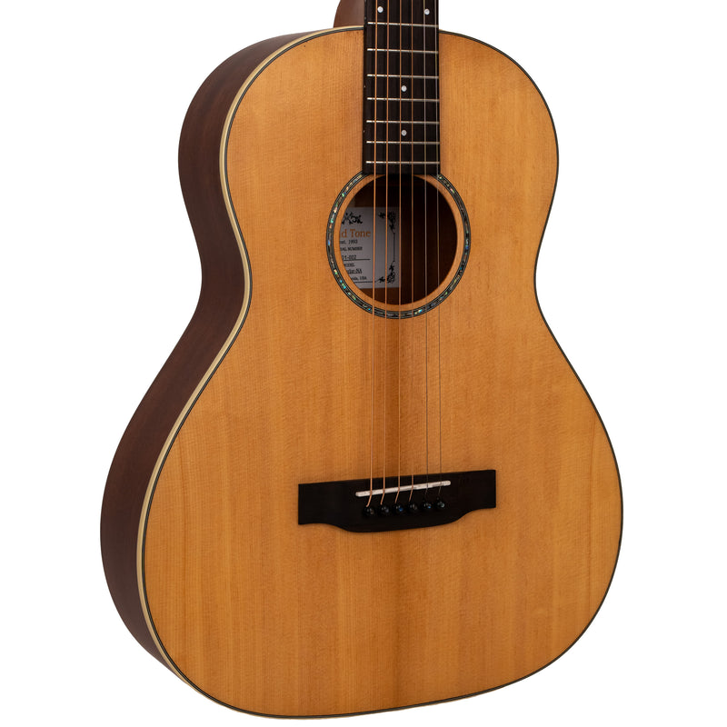 Gold Tone  The Parlor: Acoustic-Electric All Solid Wood Guitar with Bag - Satin Natural