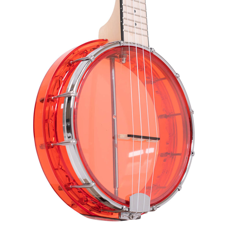 Gold Tone Little Gem (Ruby): See-Through Banjo-Ukulele with Bag