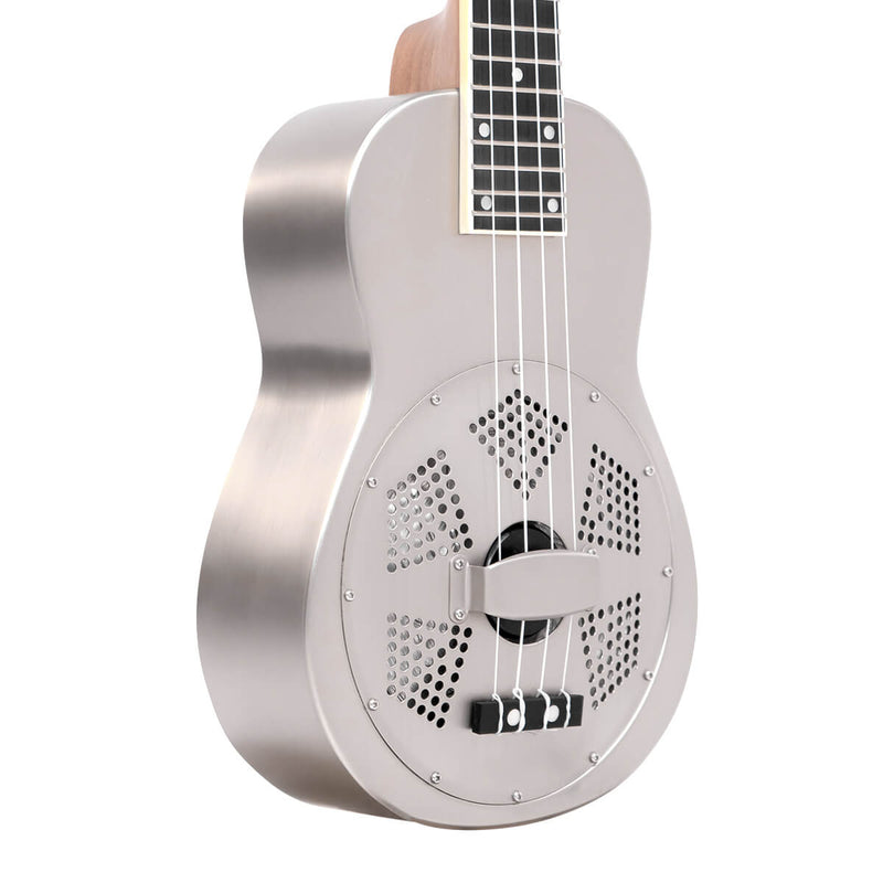 Gold Tone Resouke: Tenor-Scale Metal Body Resonator Ukulele with Gig Bag