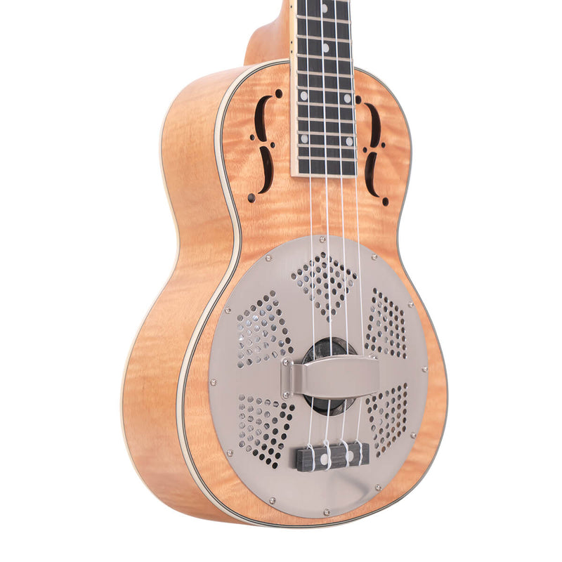 Gold Tone ResoMaple: Concert-Scale Curly Maple Resonator Ukulele with Gig Bag