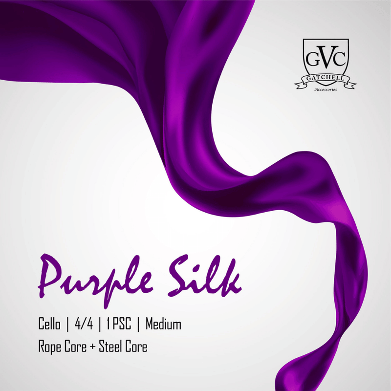 Purple Silk Cello Strings