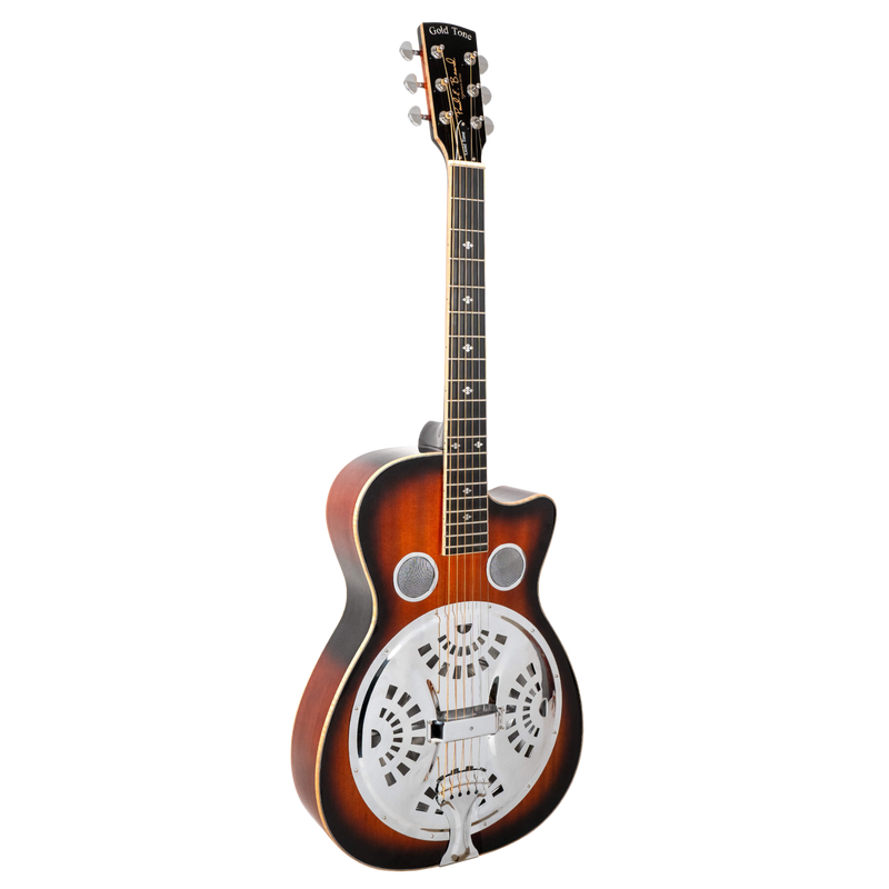 Gold Tone PBR-CA: Paul Beard Signature-Series Roundneck Resonator Guitar with Cutaway and Case
