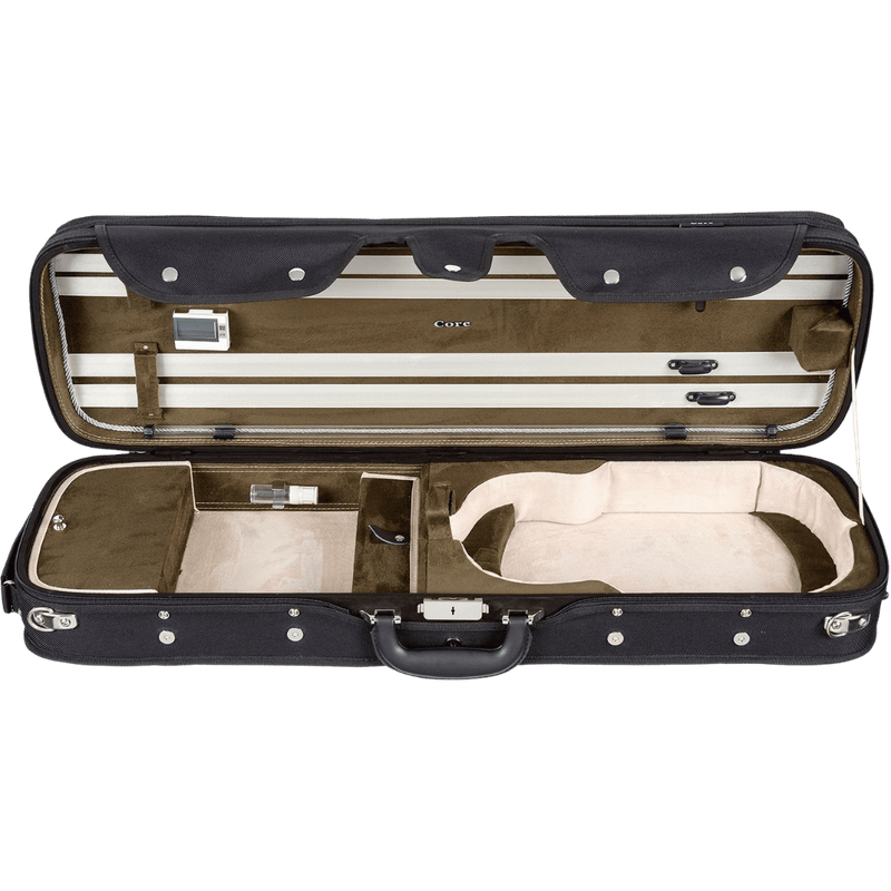 Howard Core CC550 Wood Shell Oblong Violin Case - Two-Tone Interior