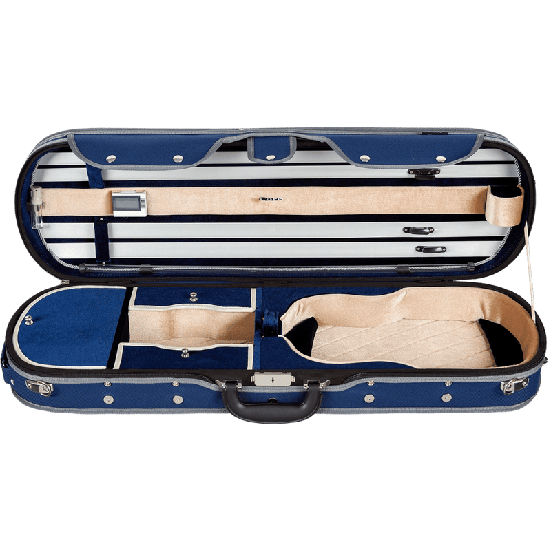 Howard Core CC575 Luxurious Wood Shell Oblong Violin Case