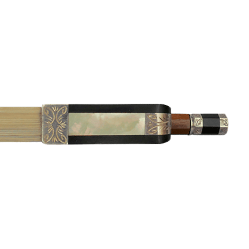 Hermann Luger Cello Master Bow – Carved Silver Mount