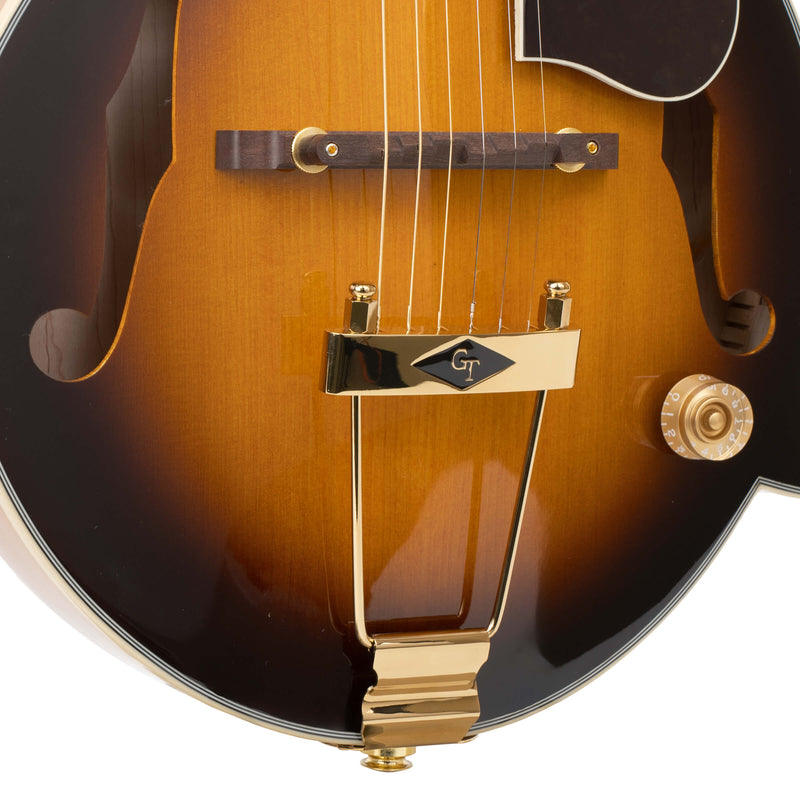 Gold Tone F-6+: F-style Mando-Guitar with Pickup, Volume Control, and Case