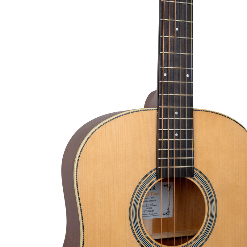 Gold Tone The Bell: Acoustic-Electric All Solid Wood Guitar with Bag - Satin Natural