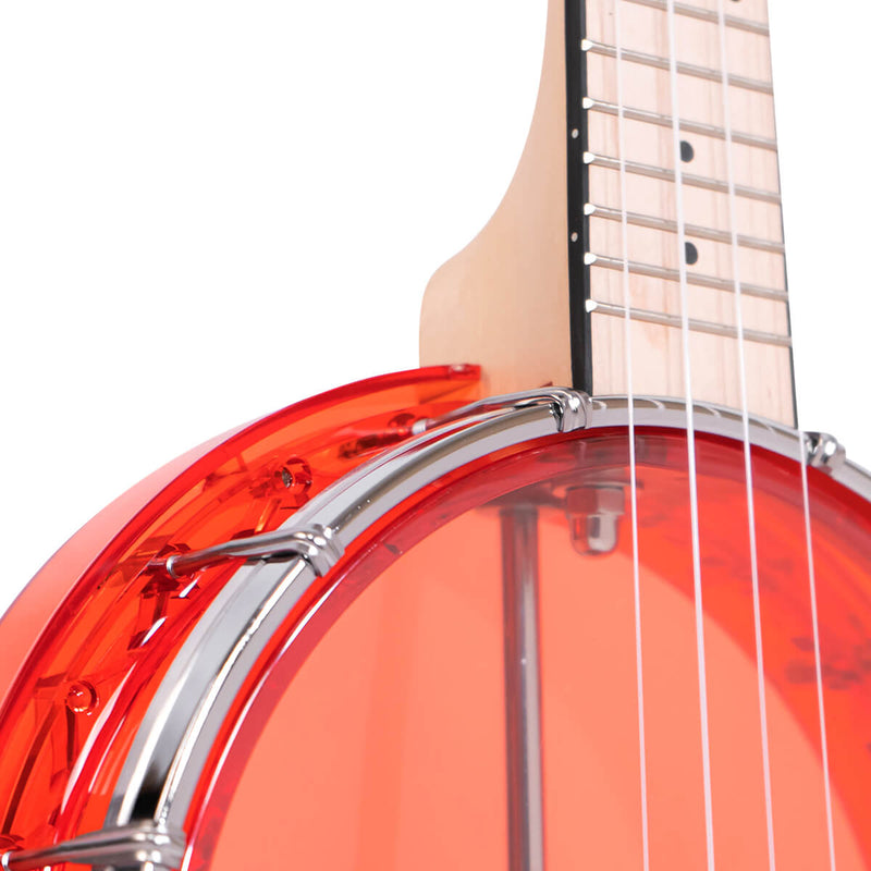 Gold Tone Little Gem (Ruby): See-Through Banjo-Ukulele with Bag