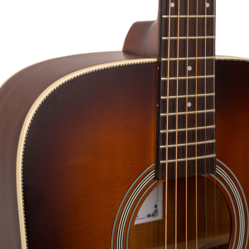 Gold Tone The Dread: Acoustic-Electric All Solid Wood Guitar with Bag - Satin Burst