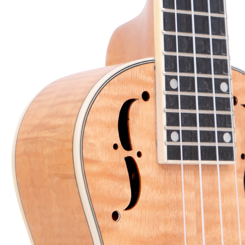 Gold Tone  ResoMaple-Tenor: Tenor-Scale Curly Maple Resonator Ukulele with Gig Bag