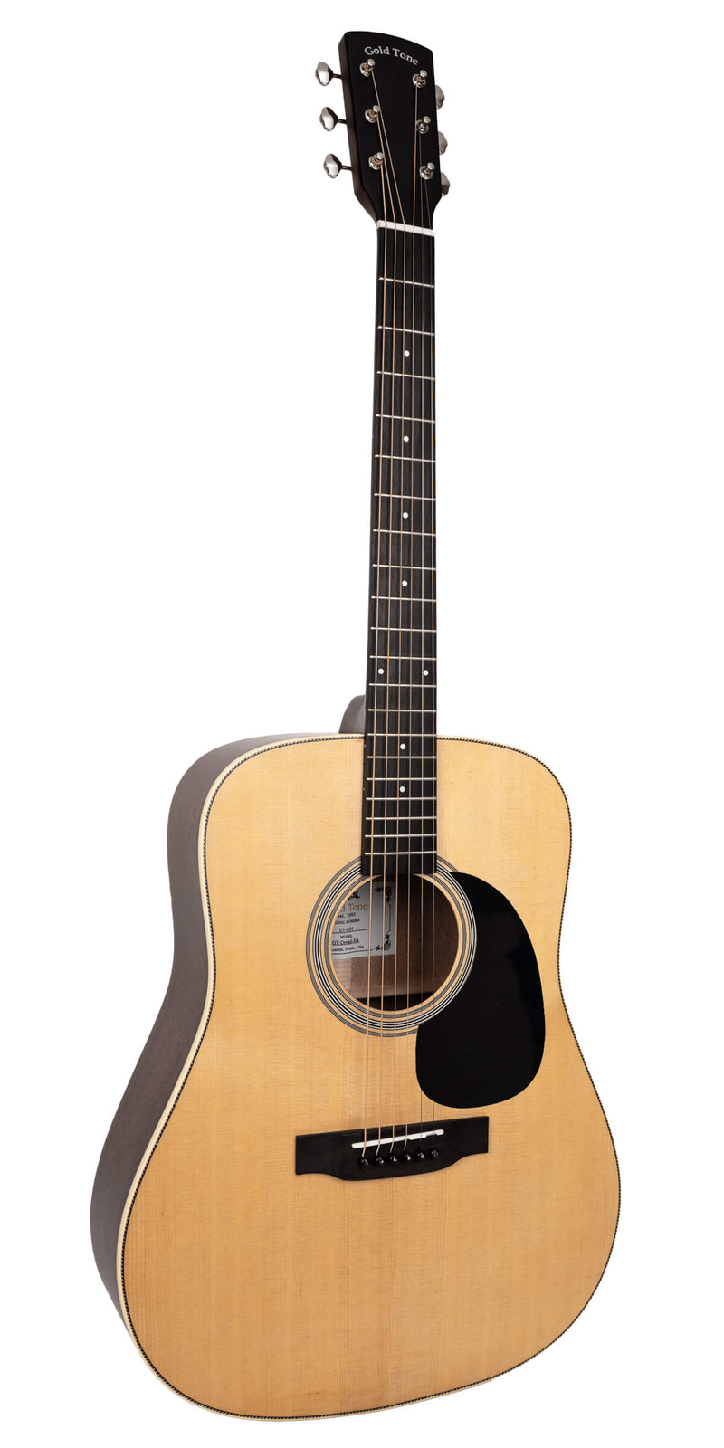 Gold Tone  The Dread: Acoustic-Electric All Solid Wood Guitar with Bag - Satin Natural