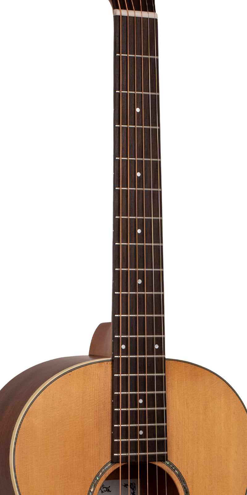 Gold Tone  The Parlor: Acoustic-Electric All Solid Wood Guitar with Bag - Satin Natural
