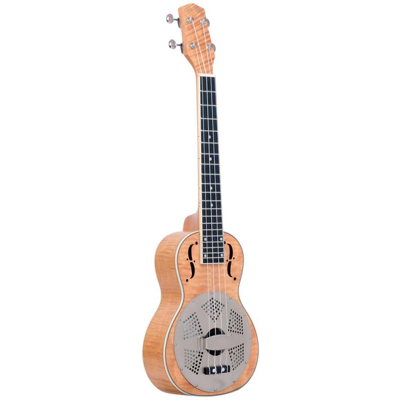 Gold Tone  ResoMaple-Tenor: Tenor-Scale Curly Maple Resonator Ukulele with Gig Bag