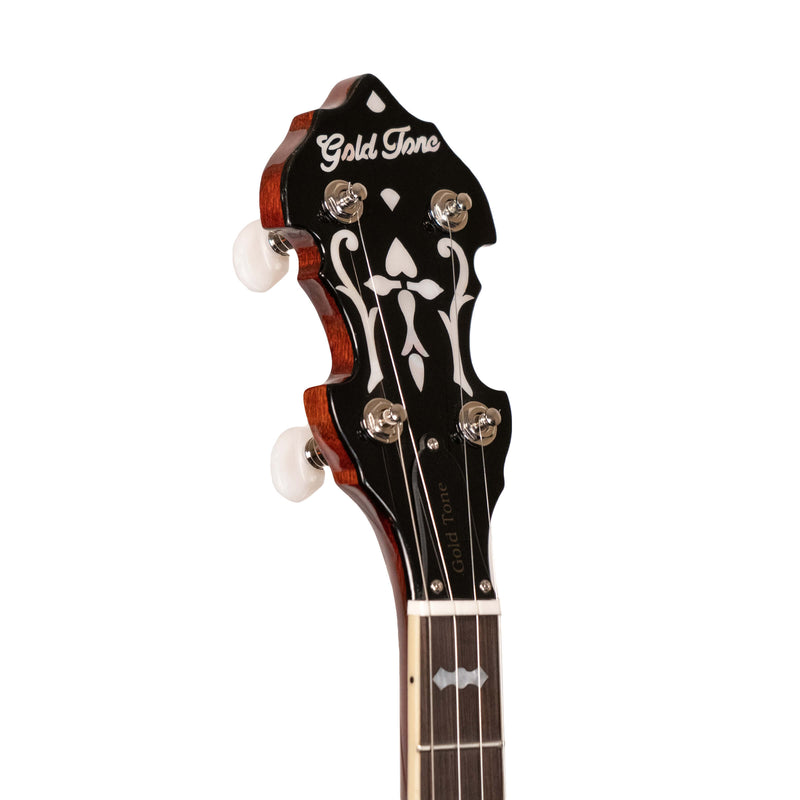 Gold Tone Mastertone™ OB-3EF: 24-Fret Orange Blossom "Twanger" Pre-War Style Resonator Banjo with Case