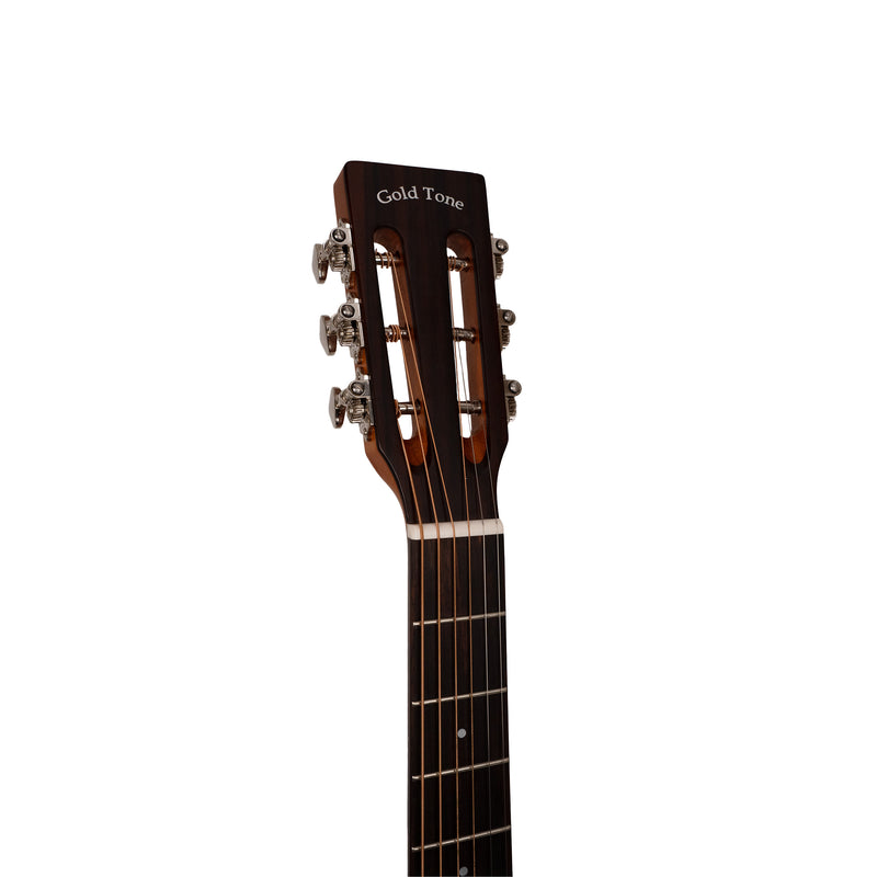 Gold Tone  The Parlor: Acoustic-Electric All Solid Wood Guitar with Bag - Satin Burst