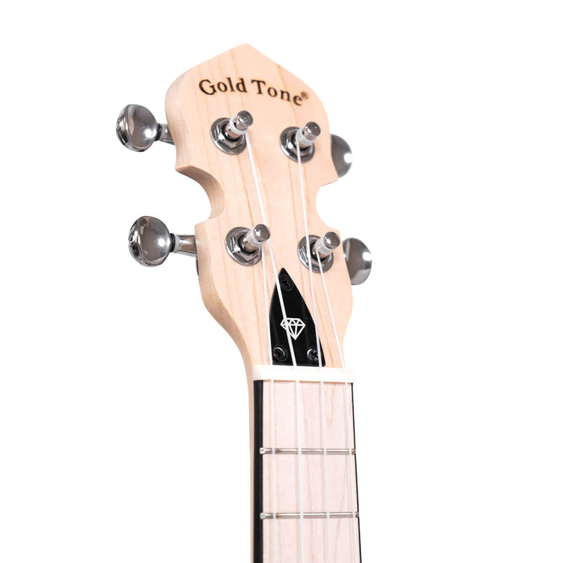 Gold Tone Little Gem (Sapphire): See-Through Banjo-Ukulele with Bag
