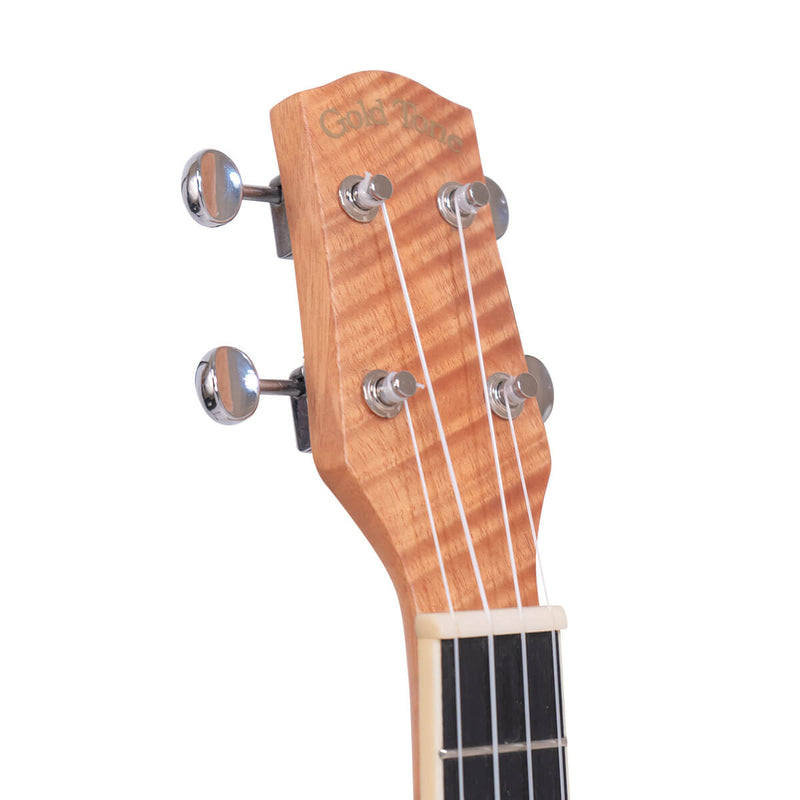 Gold Tone  ResoMaple-Tenor: Tenor-Scale Curly Maple Resonator Ukulele with Gig Bag