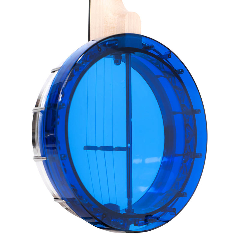 Gold Tone Little Gem (Sapphire): See-Through Banjo-Ukulele with Bag