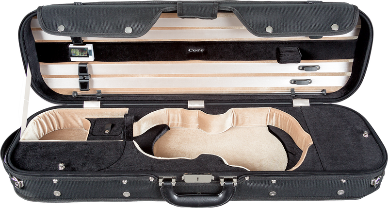 Howard Core CC535 - Two-Tone Violin Case - Black