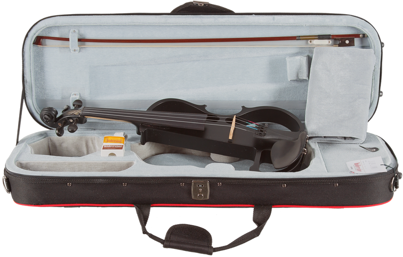 Hidersine HEV1 Electric Violin Outfit – Black Cutaway