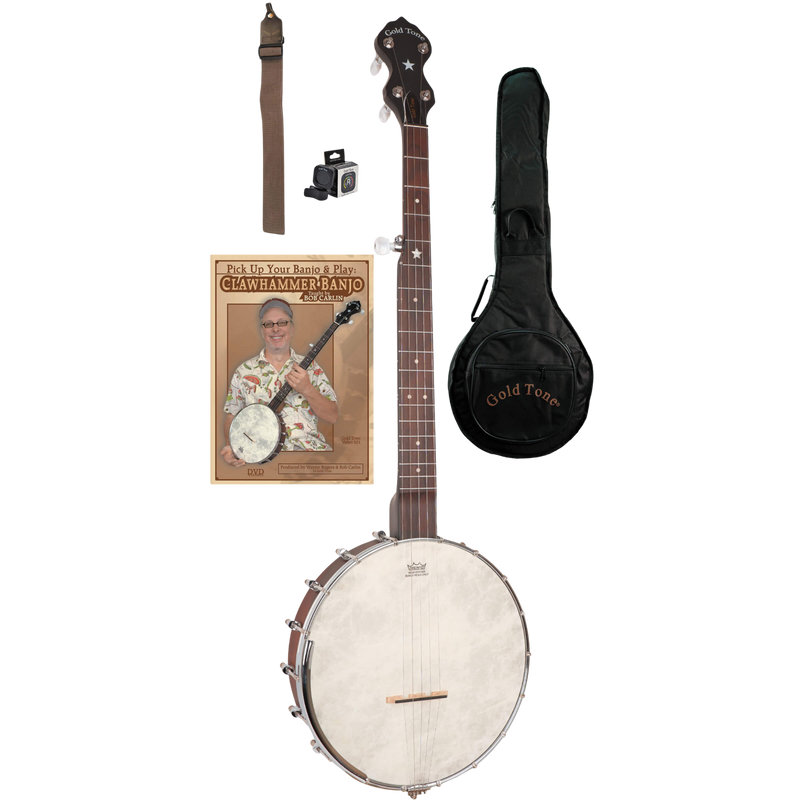 Gold Tone CC-OT: Cripple Creek Banjo Clawhammer Package