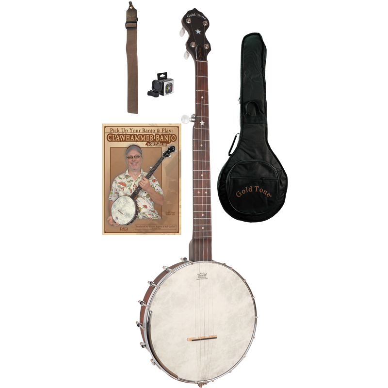 Gold Tone CC-OTA: A-Scale Cripple Creek Banjo Clawhammer Package