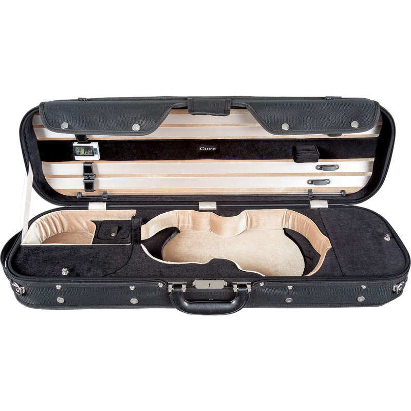 Howard Core CC535 - Two-Tone Violin Case - Black