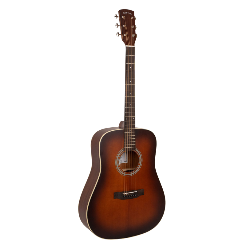 Gold Tone The Dread: Acoustic-Electric All Solid Wood Guitar with Bag - Satin Burst