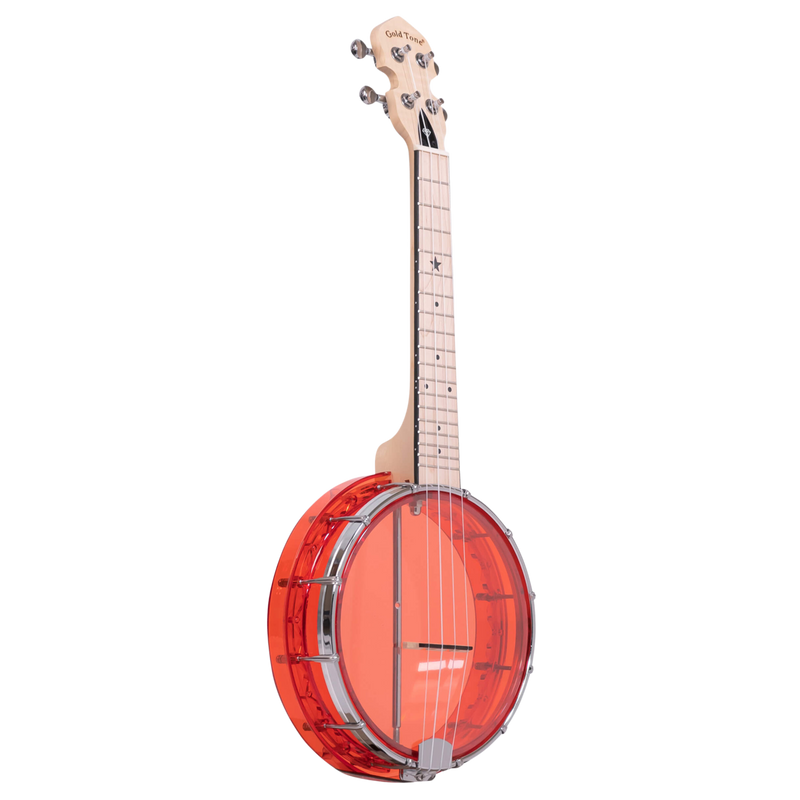 Gold Tone Little Gem (Ruby): See-Through Banjo-Ukulele with Bag